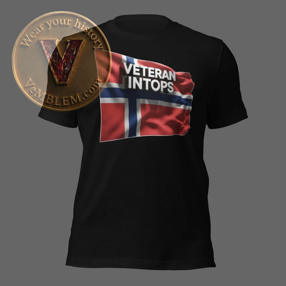 Badged - Stolt NOR Intops Veteran -T-shirt