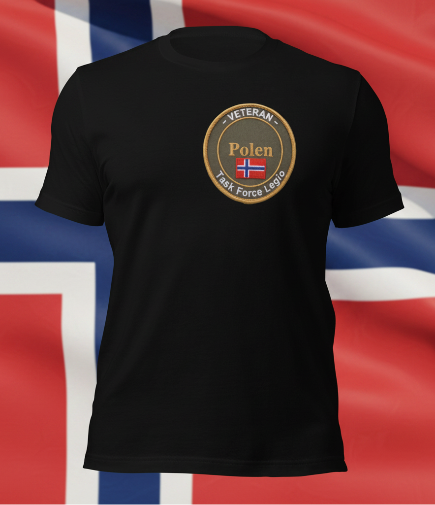Badged - Black TaskForceLegio Veteran (liten patch) - T-shirt