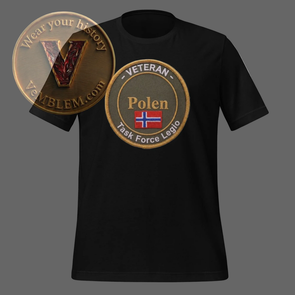 Badged - Stolt Task Force Legio - Veteran T-shirt