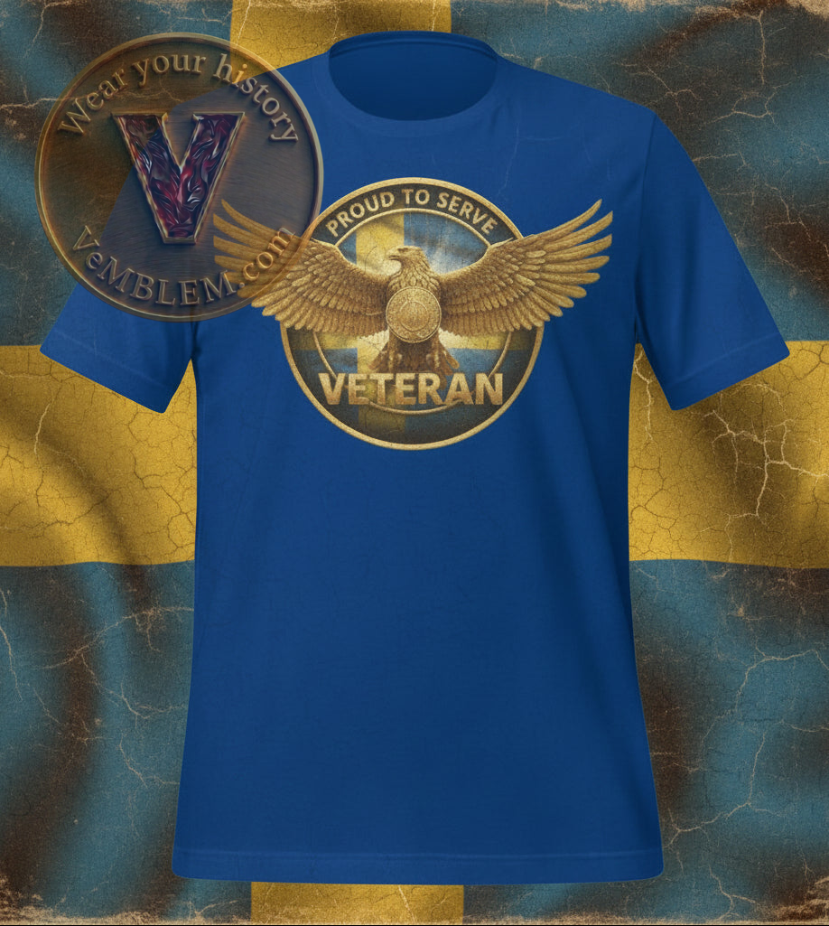 Badged - Stolt Svensk Veteran 2 - T-shirt (Unisex)