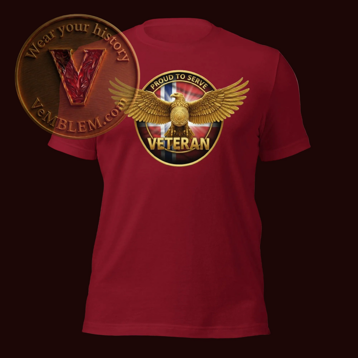 Cardinal. NOR Veteran - Unisex t-shirt