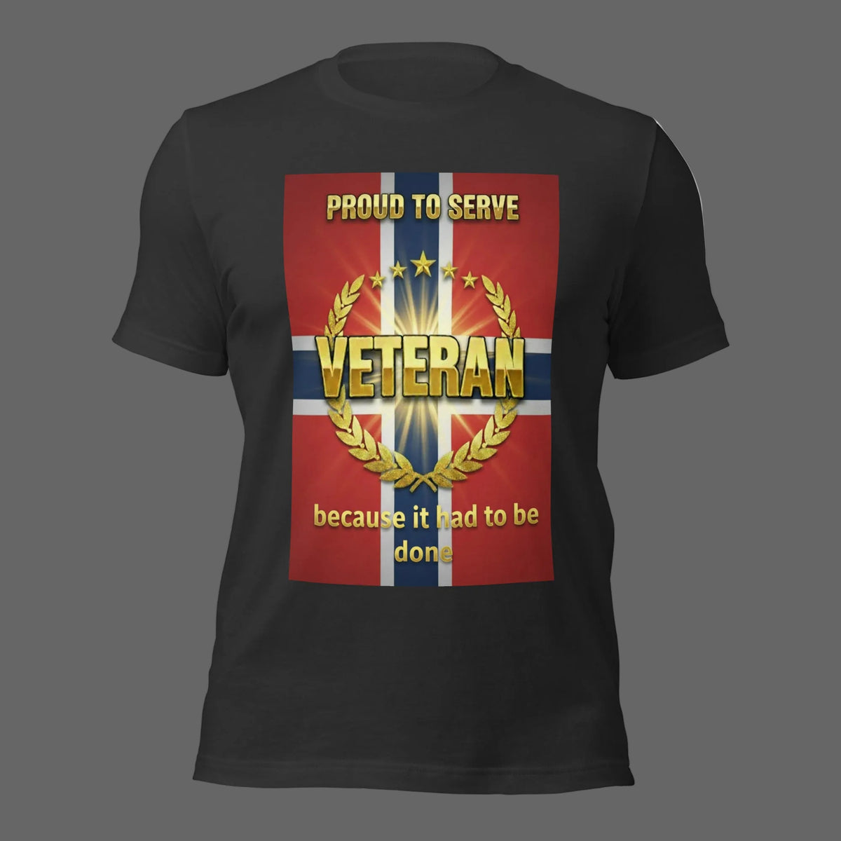 DarkGrey. Veteran T-skjorte