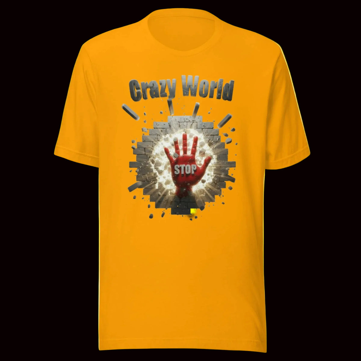 Gold-CrazyWorld-T-shirt