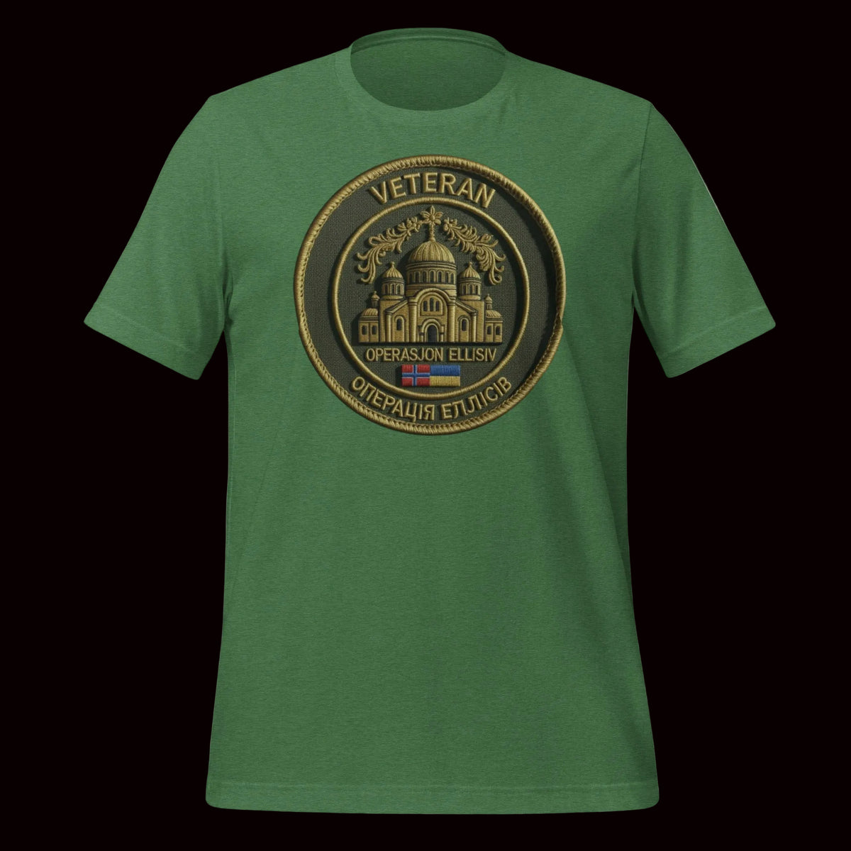Grass-green t-shirt, Stolt Veteran Ellisiv