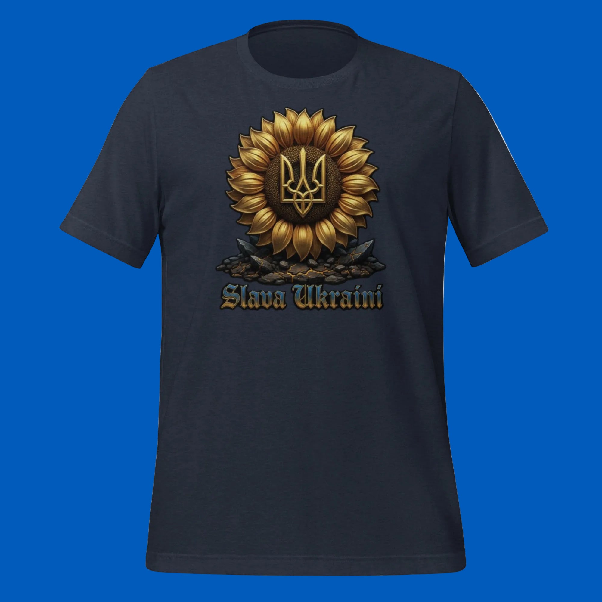 Navy-SlavaUkraini-T-shirt