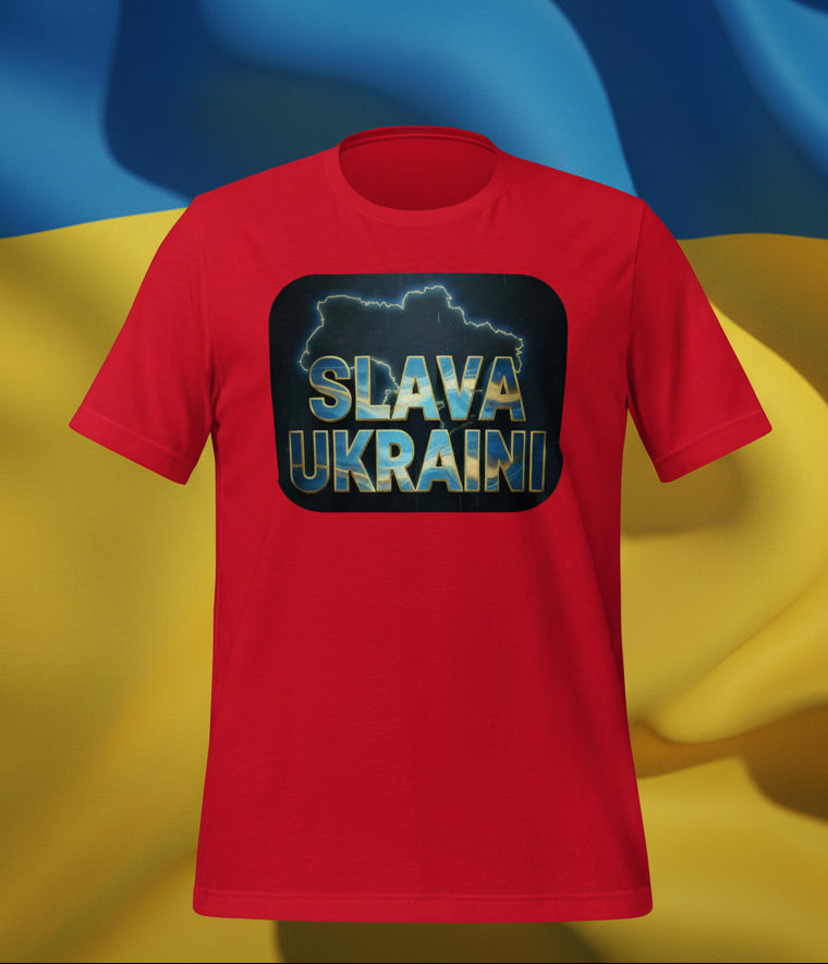 Red-SlavaUkraini-T-shirt