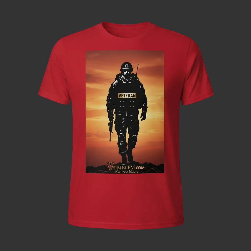 Red Veteran T-shirt