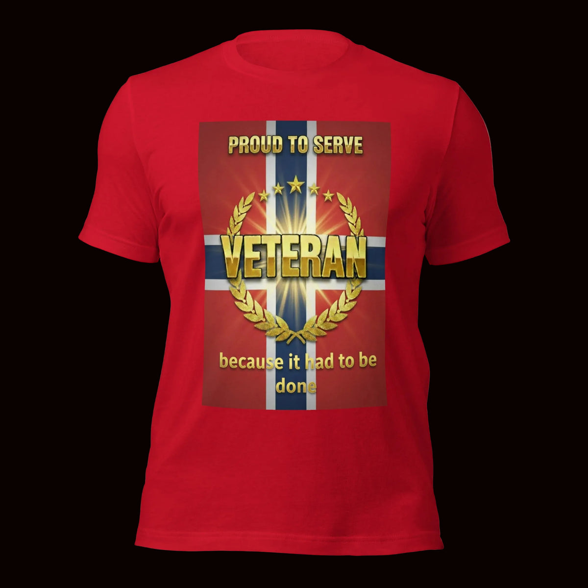 Red. Veteran T-skjorte