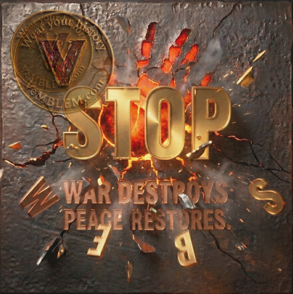 Stop - War destroyes, Peace Restores - T-shirt