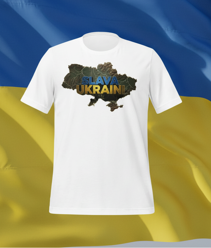 White.  Slava Ukraini 2 - T-shirt (Unisex)