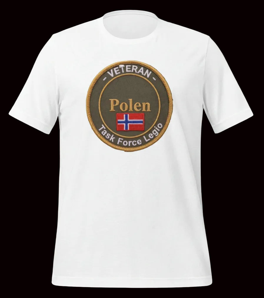Hvit Veteran T-shirt Vemblem