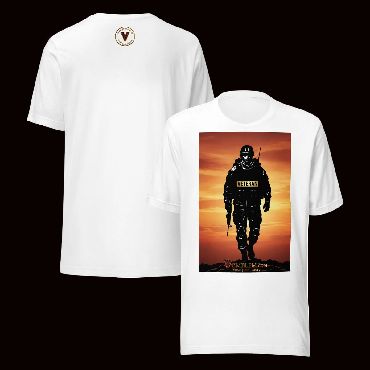 White-Veteran-T-shirt