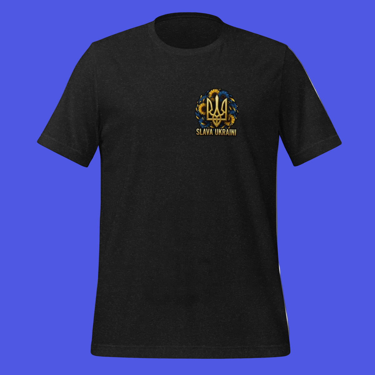 black-heather- SlavaUkraini-T-shirt