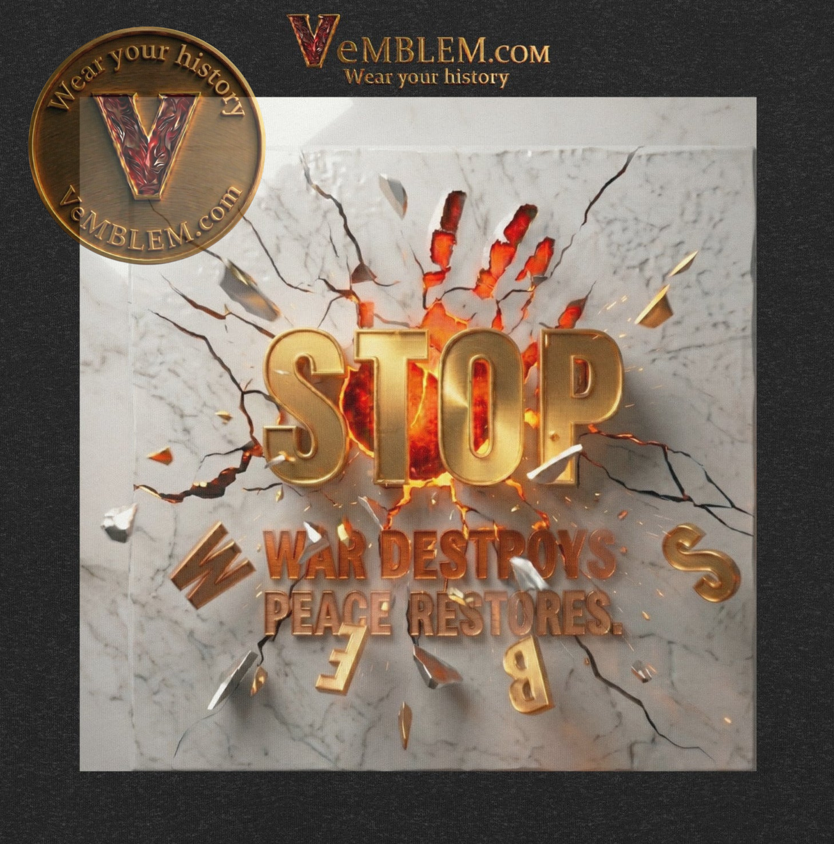 Badged - Stop War - T-shirt 2