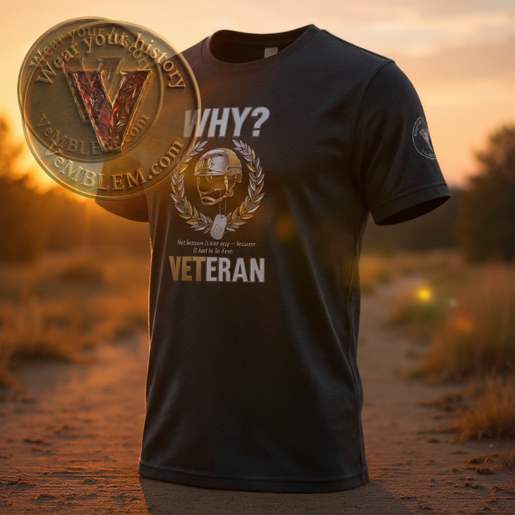 Badged - Veteran - Why me? - T-shirt