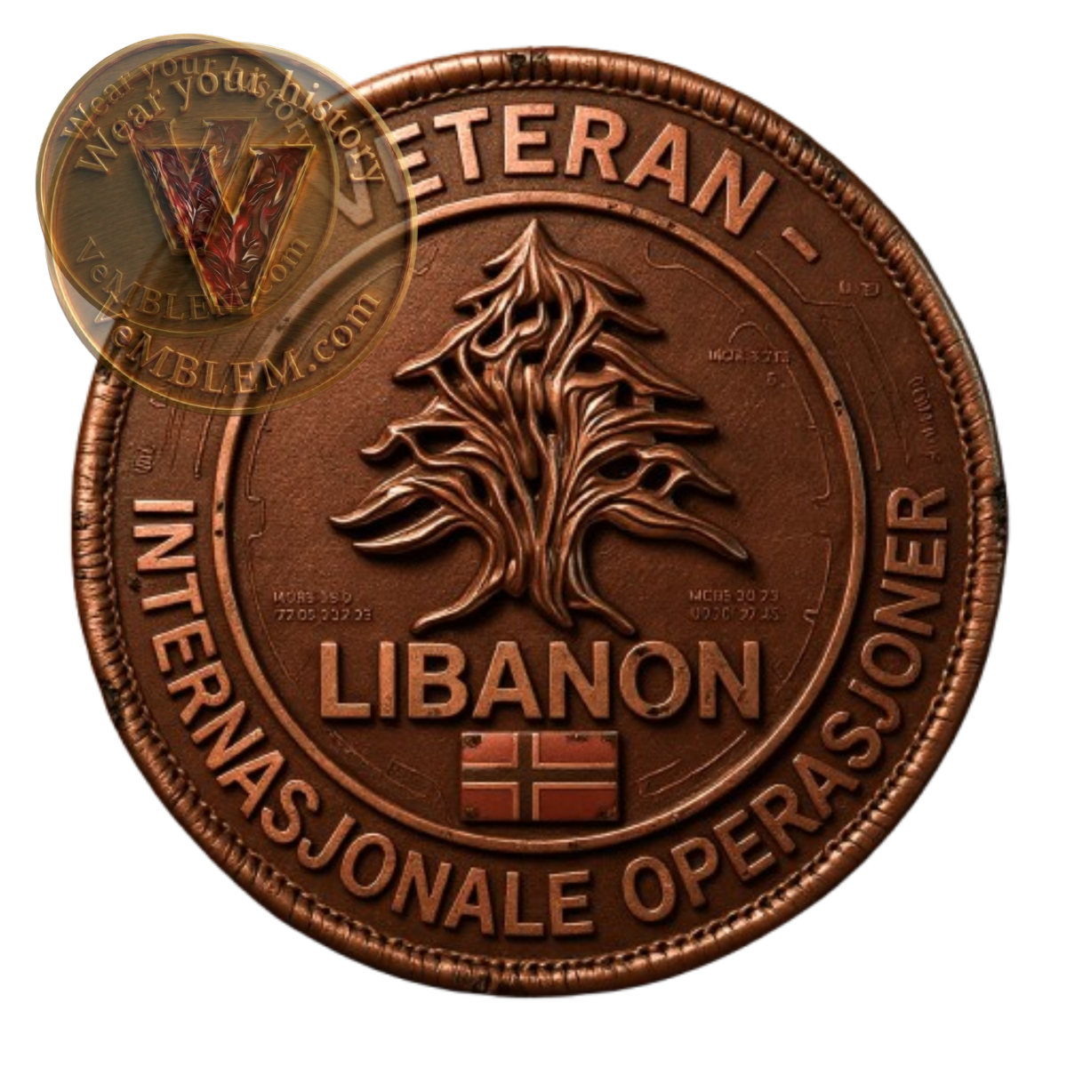 Badged - Libanon Veteran  (Liten patch)