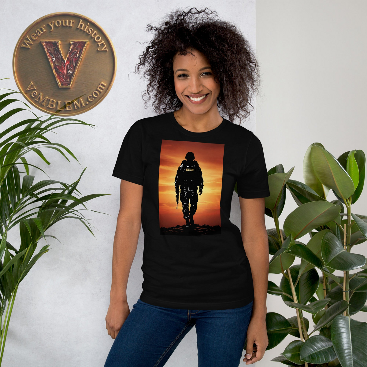 Badged - Stolt Veteran - Kvinne - T-shirt